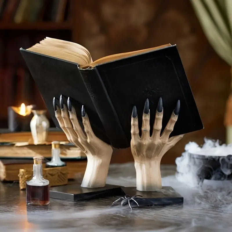Bookend | 2-Piece Hand Bookends and Book Holder | Resin
