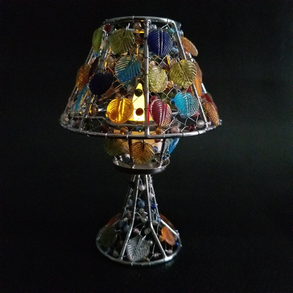 Candle Holder | Handmade Coloured Glass Tea Light Candle Holder | Multiple Colours