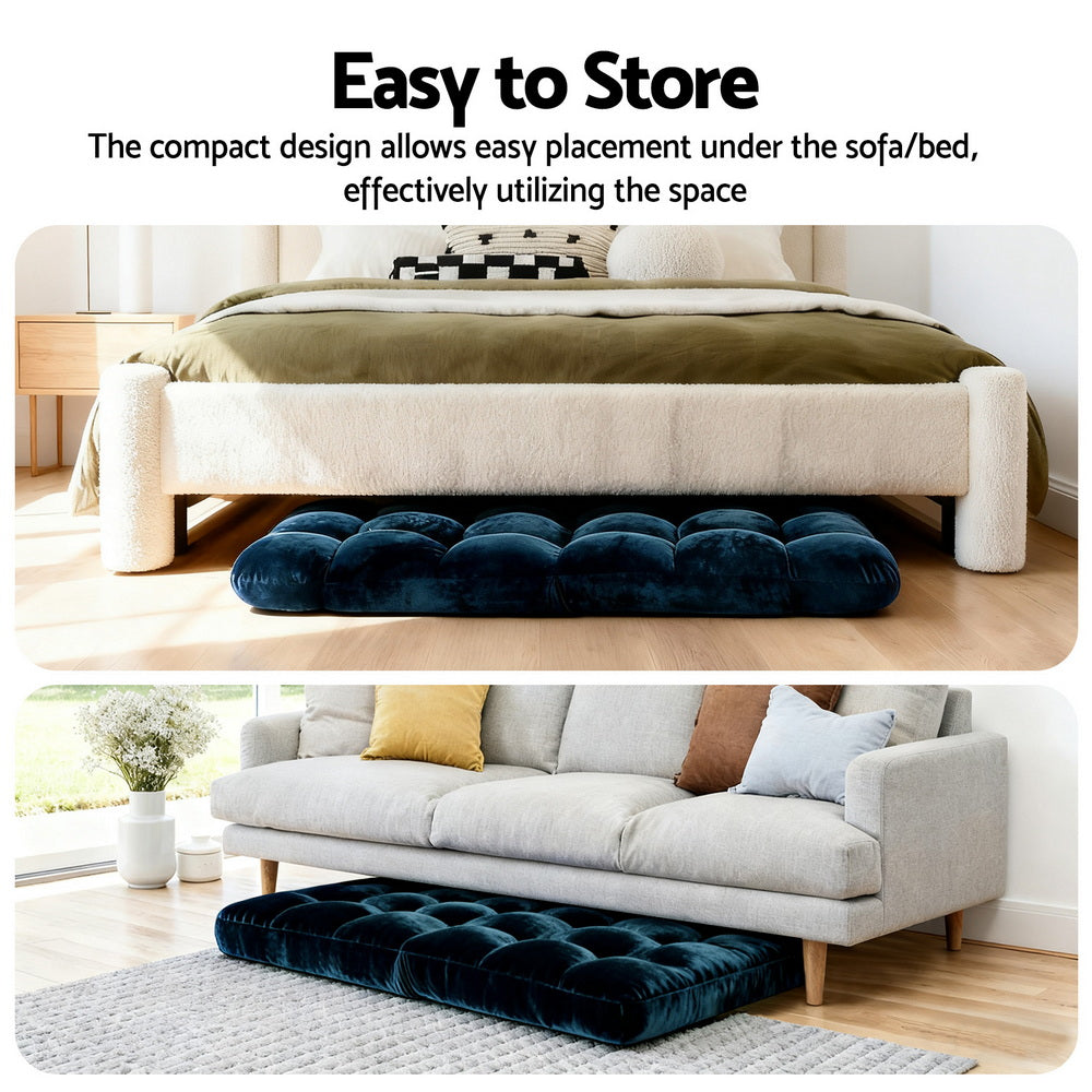Seating | Artiss Adjustable Floor Lounge | Navy
