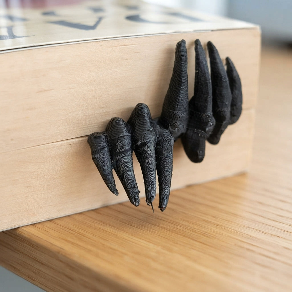 Bookmark | Demon Claw Shaped Resin Bookmark | Black