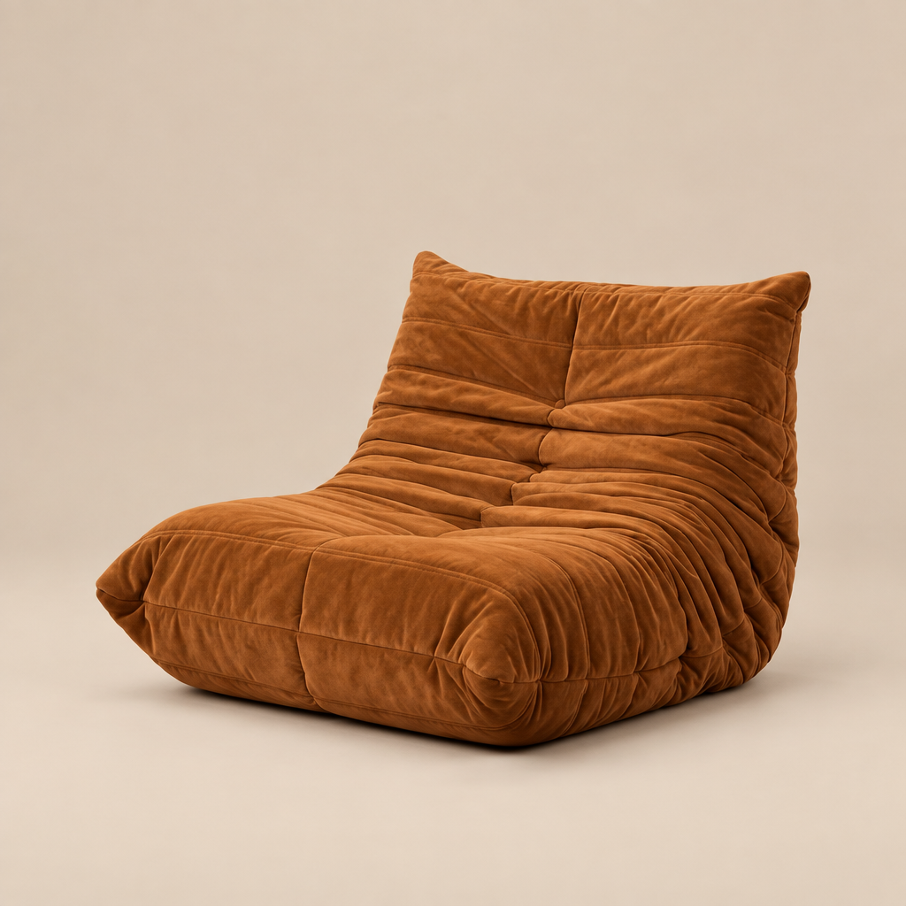 Seating | Accent Chair | Lazy Sofa | Floor Couch | Brown