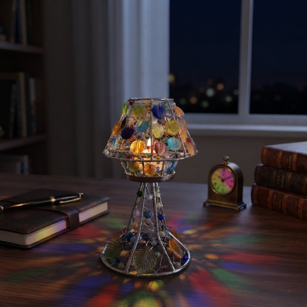 Candle Holder | Handmade Coloured Glass Tea Light Candle Holder | Multiple Colours
