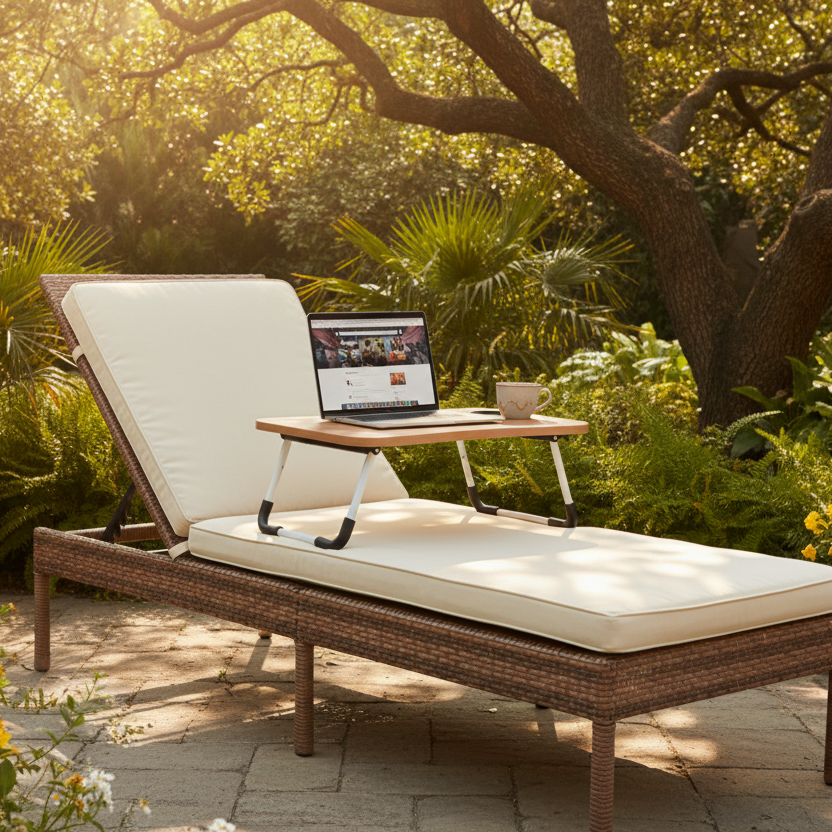 Foldable Table | Portable Foldable Stand Lap Tray | Wood