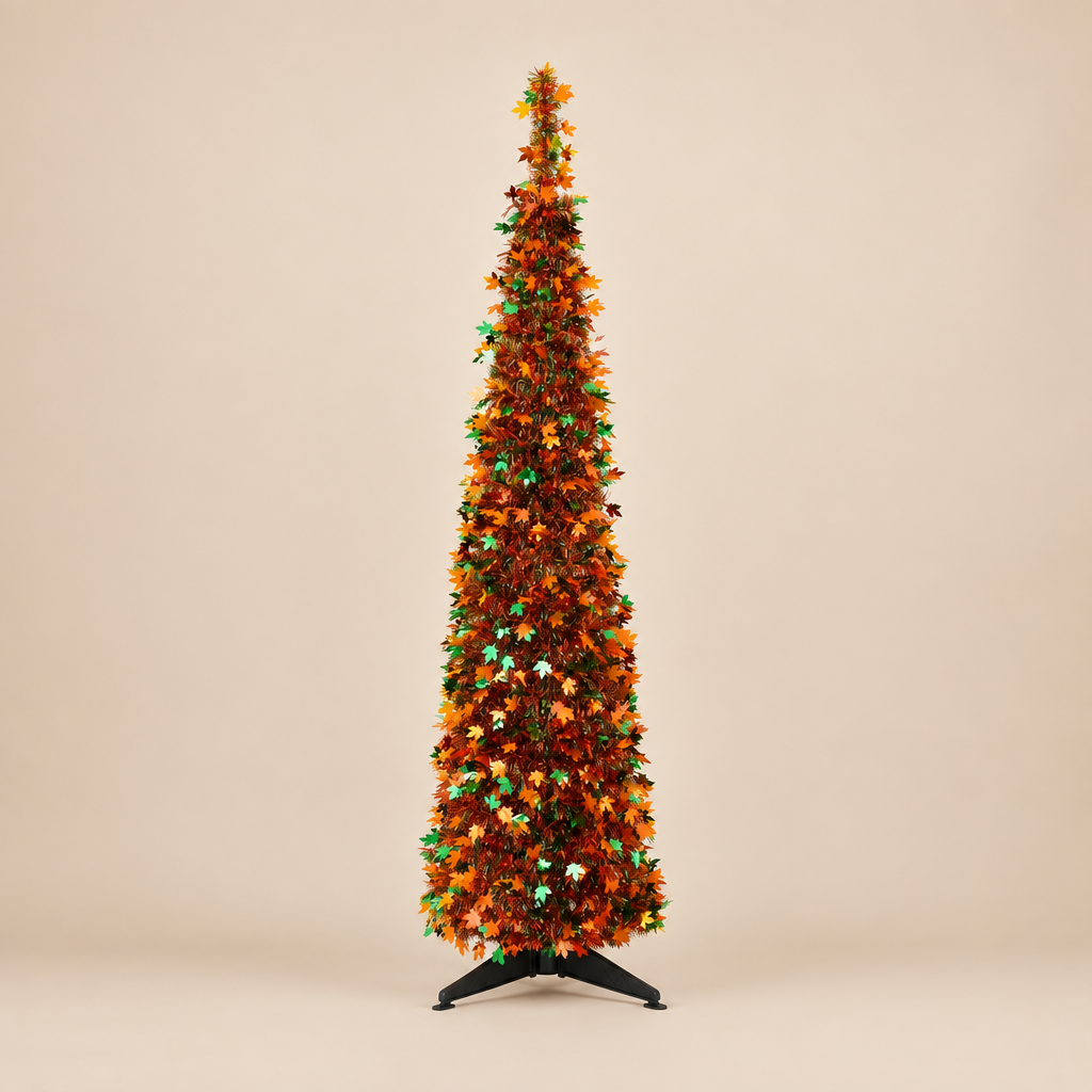 Christmas Decor | Jingle Jollys 160cm Pop Up Christmas Tree | Golden Maple Leaf