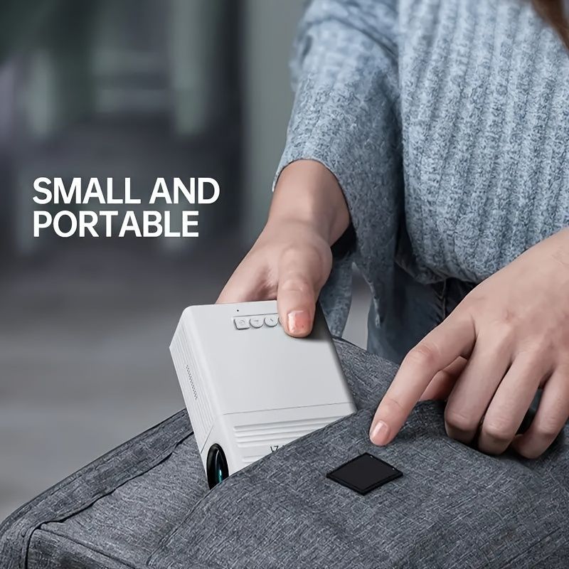 Portable Projector | Mini Projector 1080P USB | White