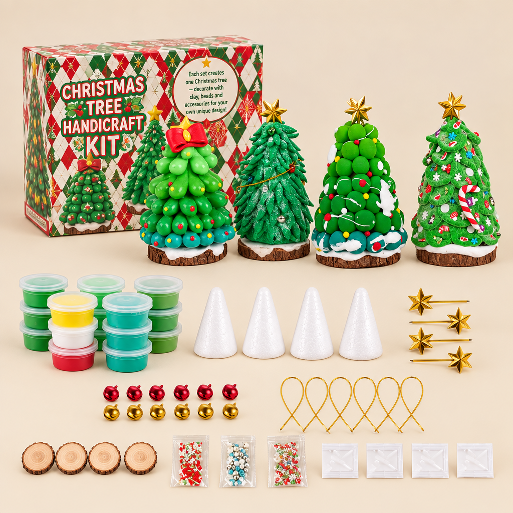 Hobby | DIY Christmas Tree Clay Kit | Green