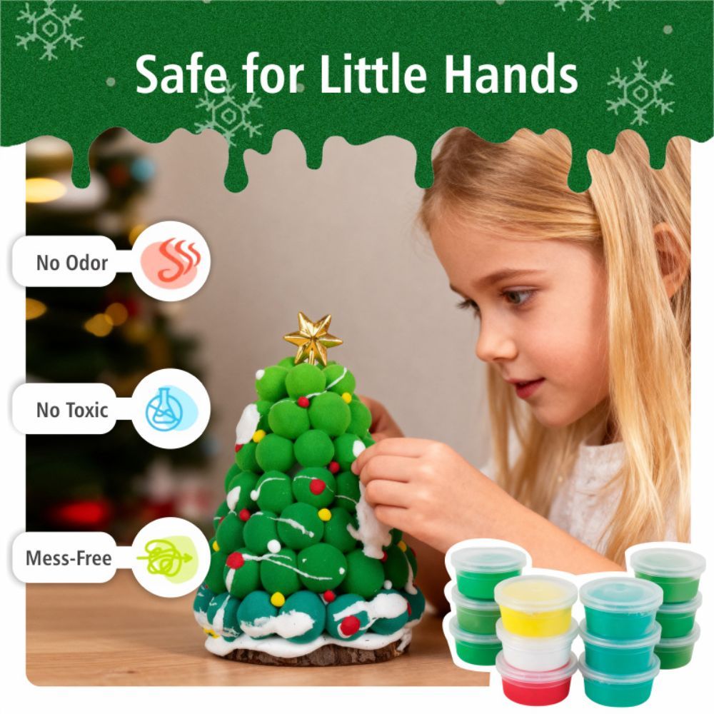 Hobby | DIY Christmas Tree Clay Kit | Green