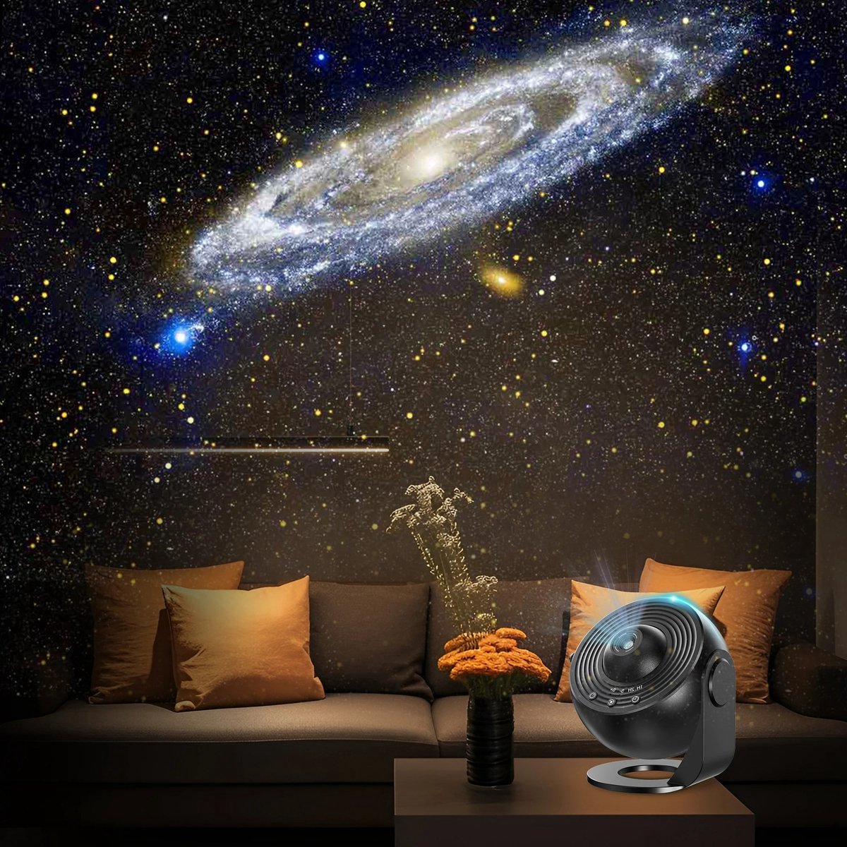 Lighting | 360° Galaxy Projector Light | White