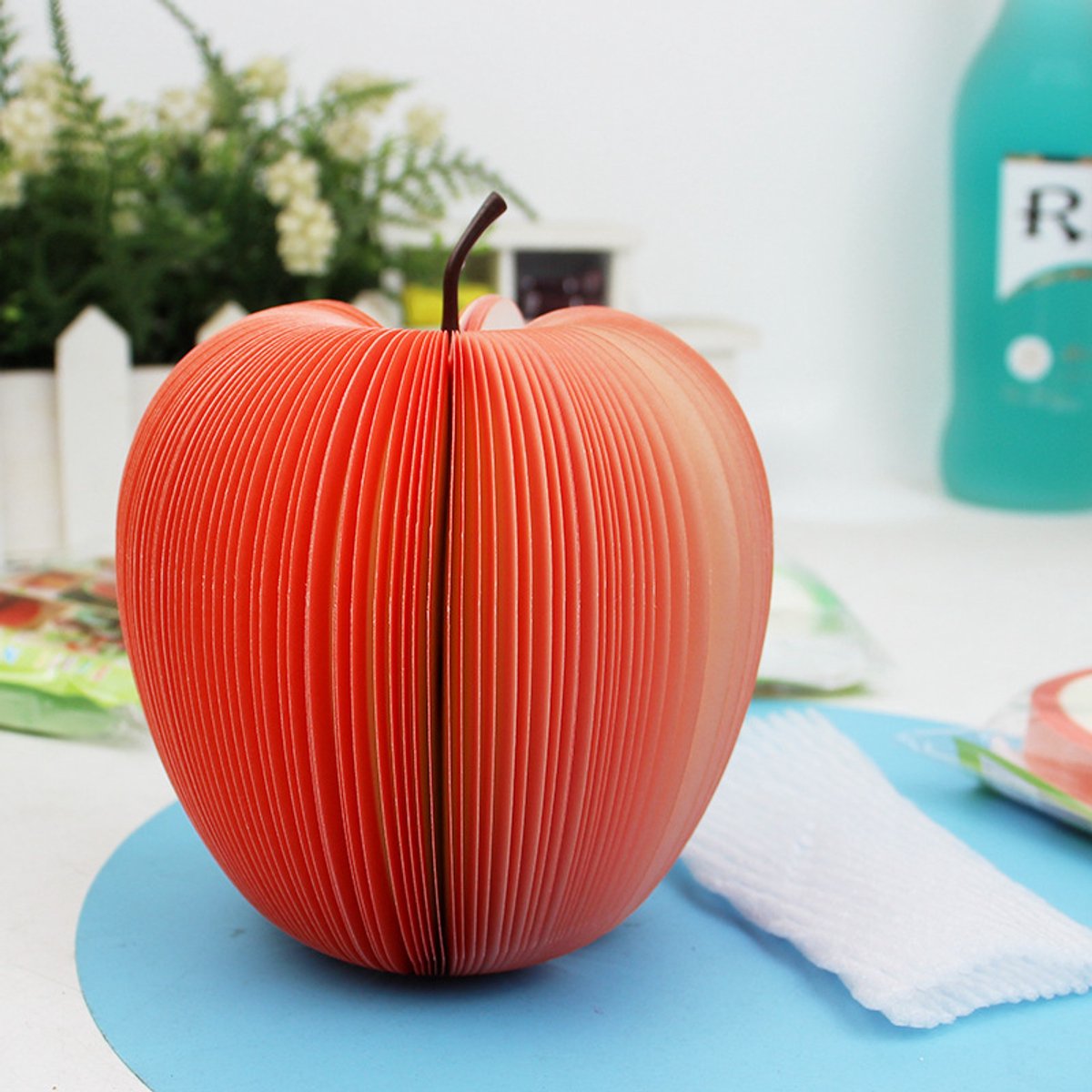 Stationery | 3D Fruit-Shaped Sticky Notes | Apple and Pear