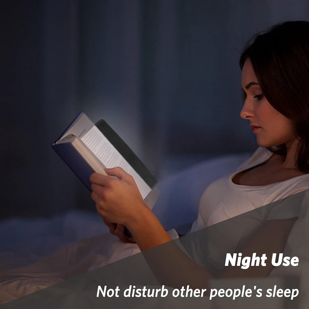Book Light | Portable Transparent LED Book Light| White