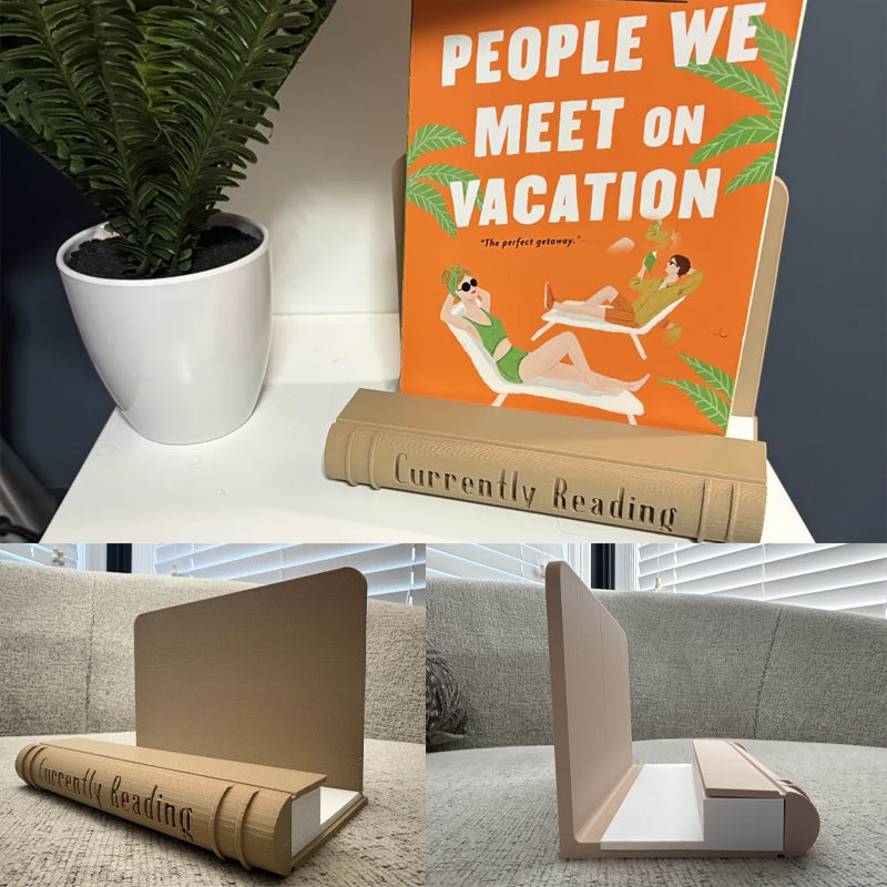 Bookend | 3D Printed Bookend Book Stand | Beige