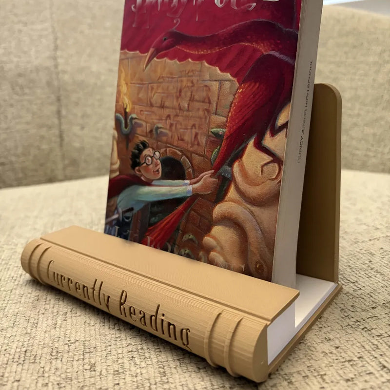 Bookend | 3D Printed Bookend Book Stand | Beige