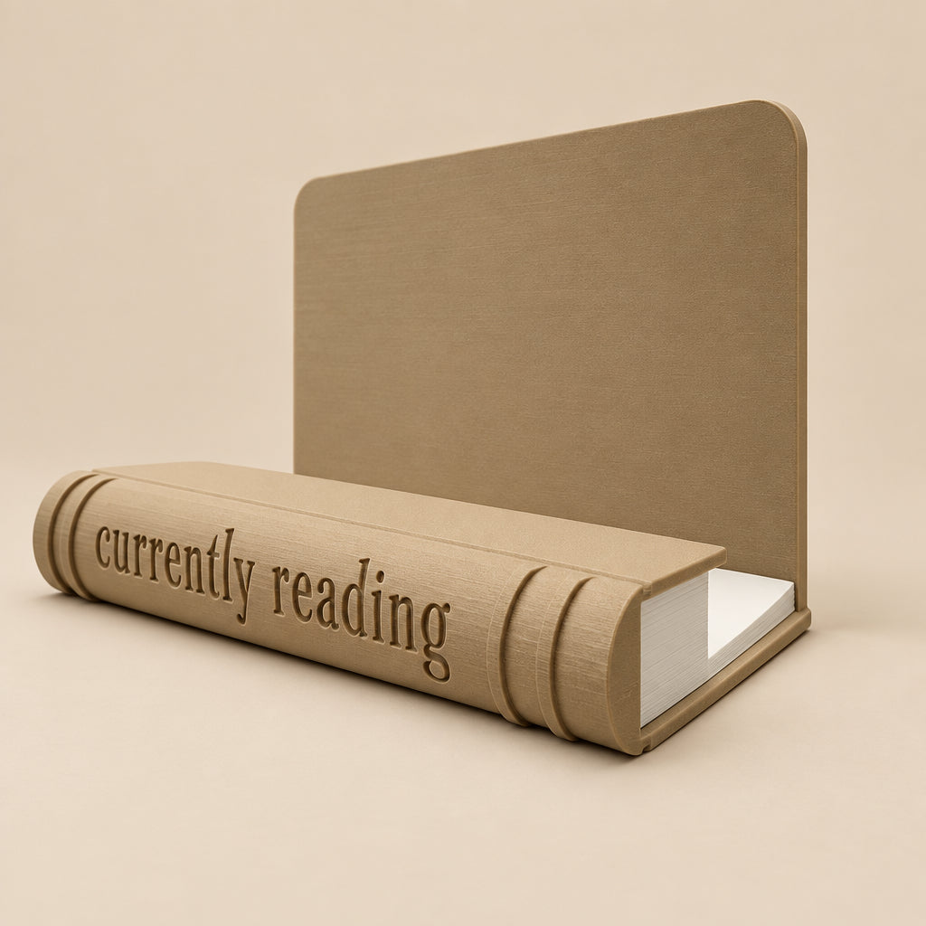 Bookend | 3D Printed Bookend Book Stand | Beige
