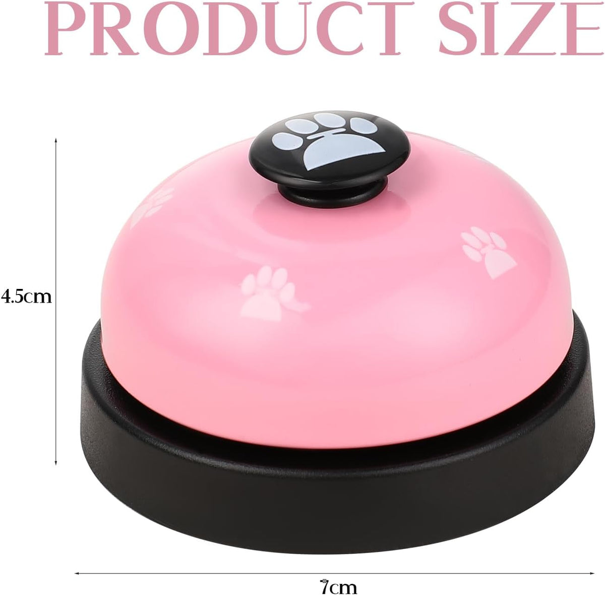 Pet Décor | Cat Paw Call Bell Desktop Pet Training Bell | Pink