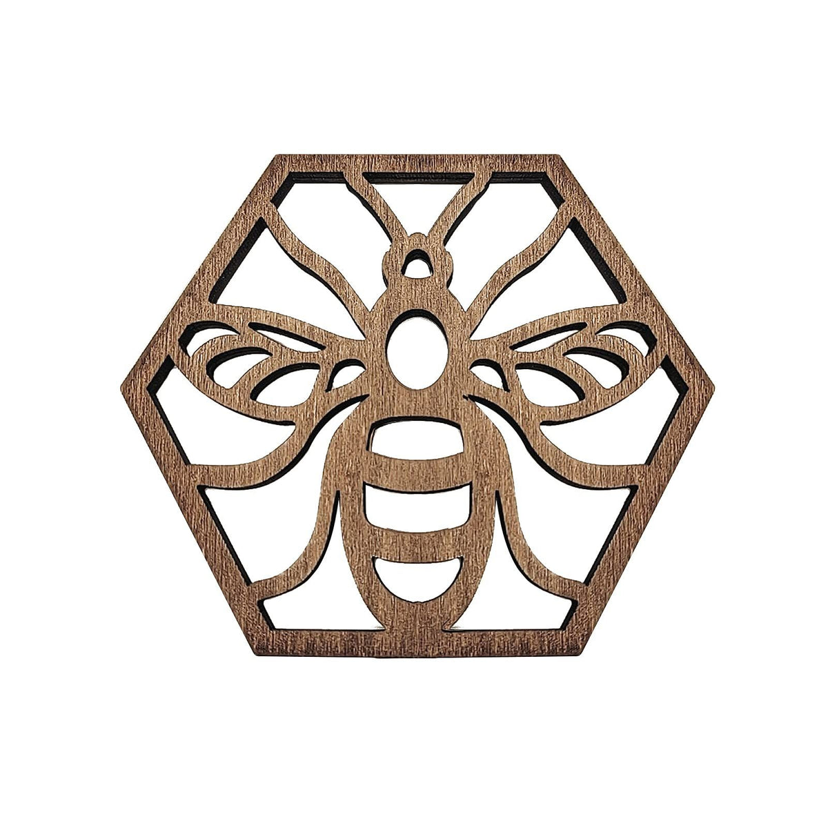 Coaster | 5Pcs Drink Coasters | Honeycomb Wooden Coasters | Wood