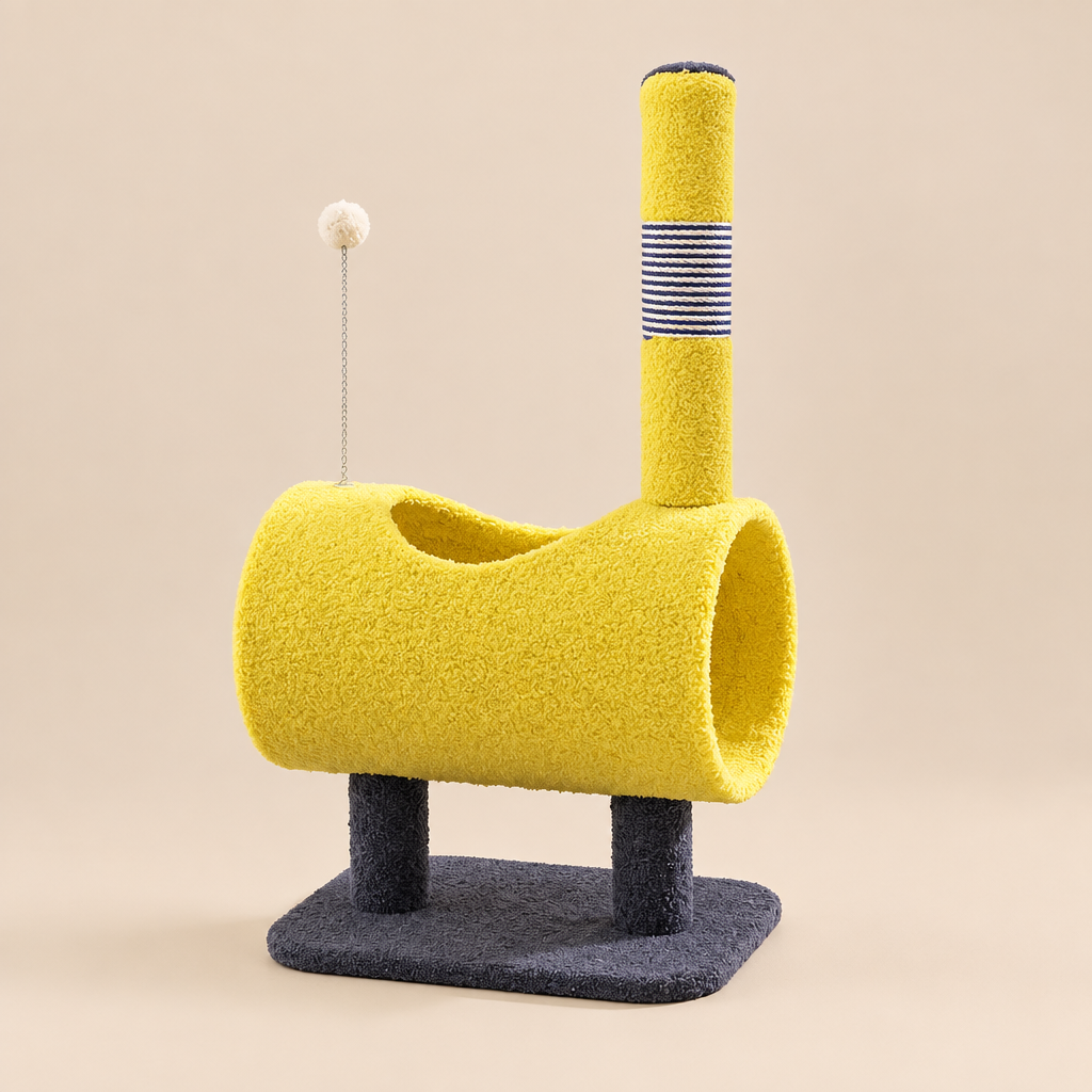 Cat Tree | Chicken-Theme Cat Scratcher Tree | Yellow