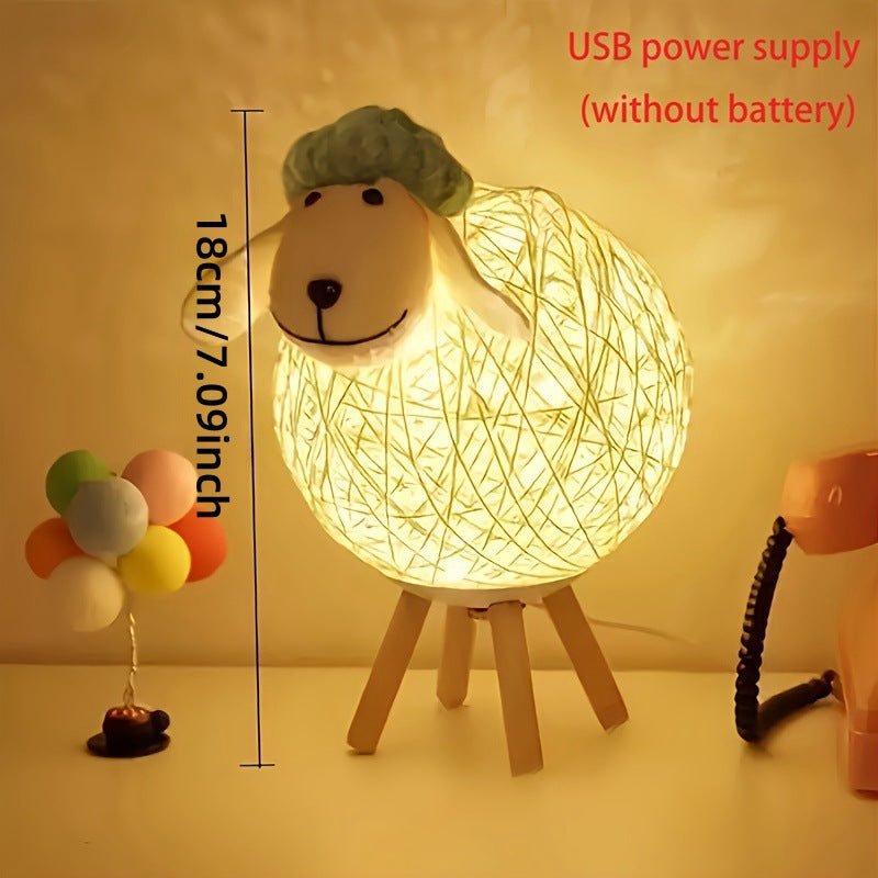 Lighting | Nordic-Style Sheep Night Light Lamp | Warm White