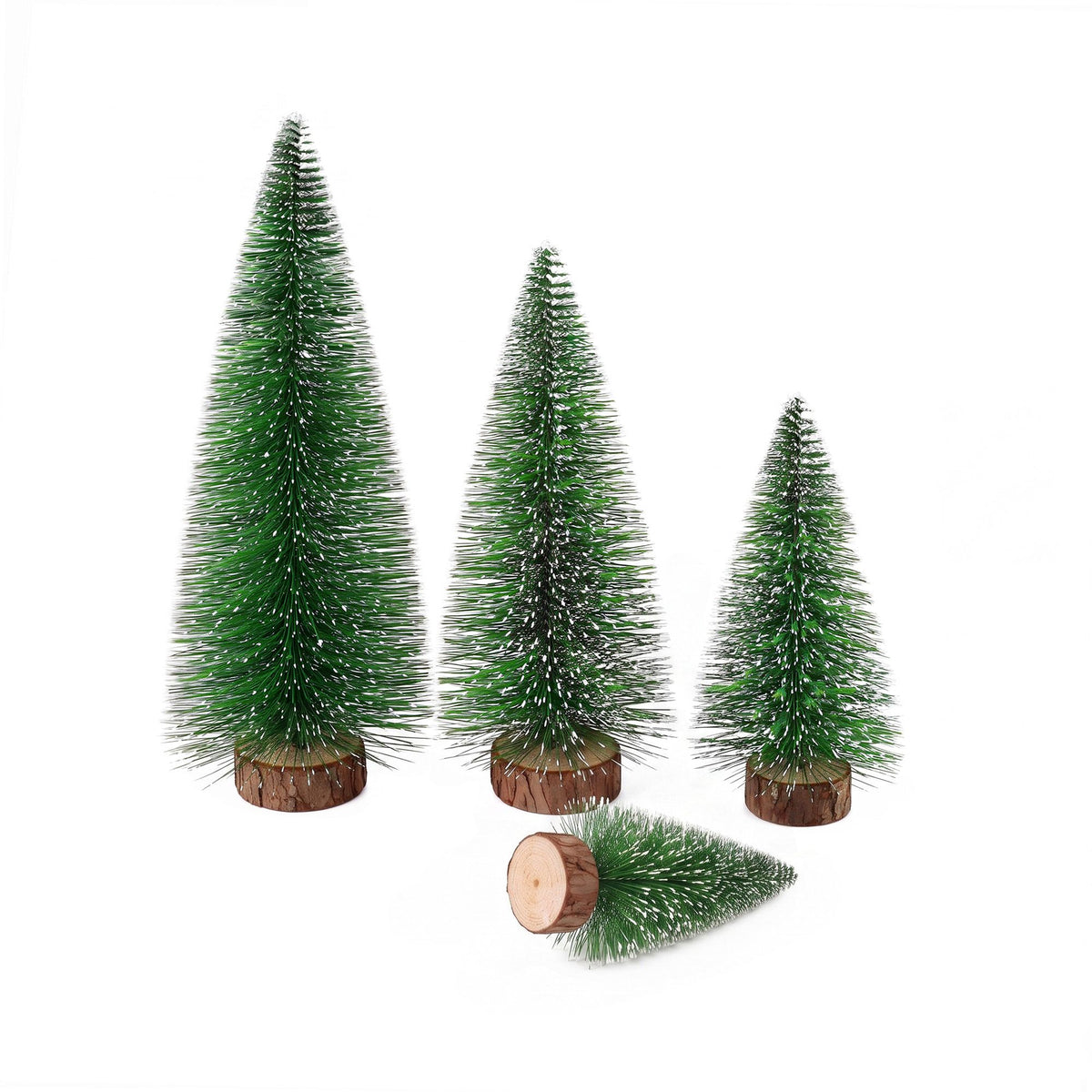 Christmas Décor | Jingle Jollys  4 Piece Christmas Mini Tree Set | Green