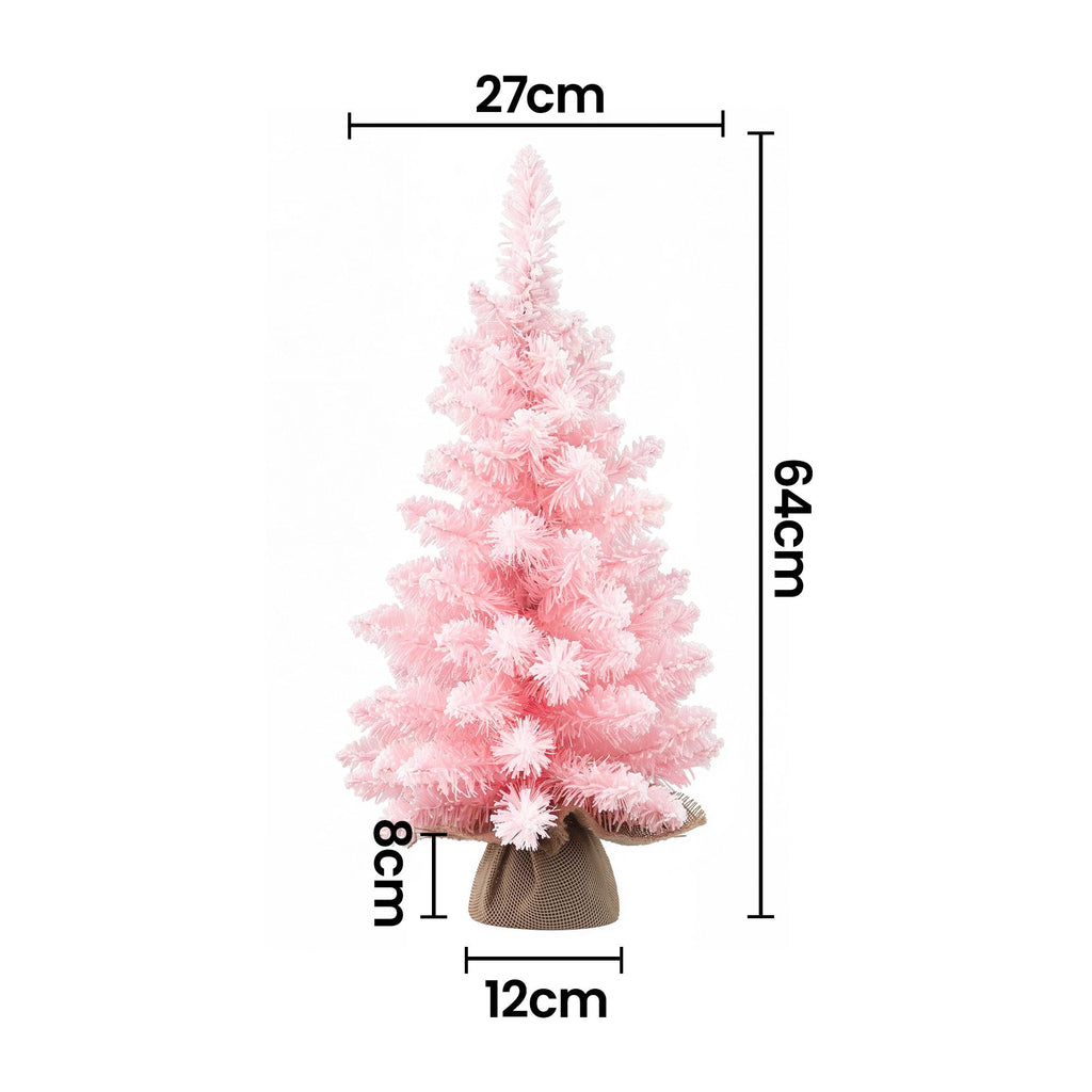 Christmas Décor | Jingle Jollys 60cm Mini Pink Christmas Tree | Pink