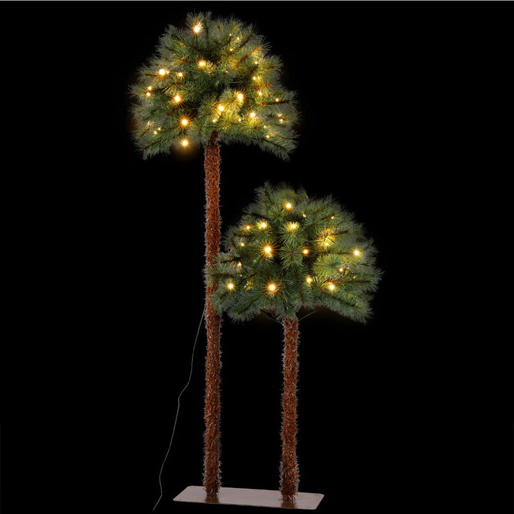 Christmas Tree | Jingle Jollys Christmas Palm Tree LED | Brown and Green